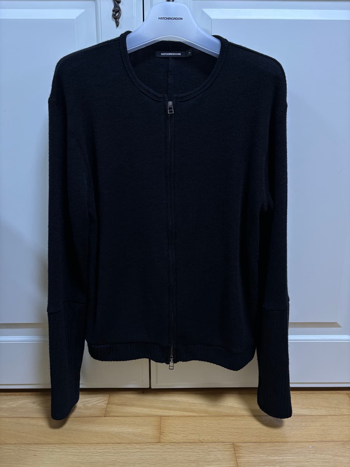 해칭룸 레이어 가디건 애쉬블랙 3사이즈 상품이미지1