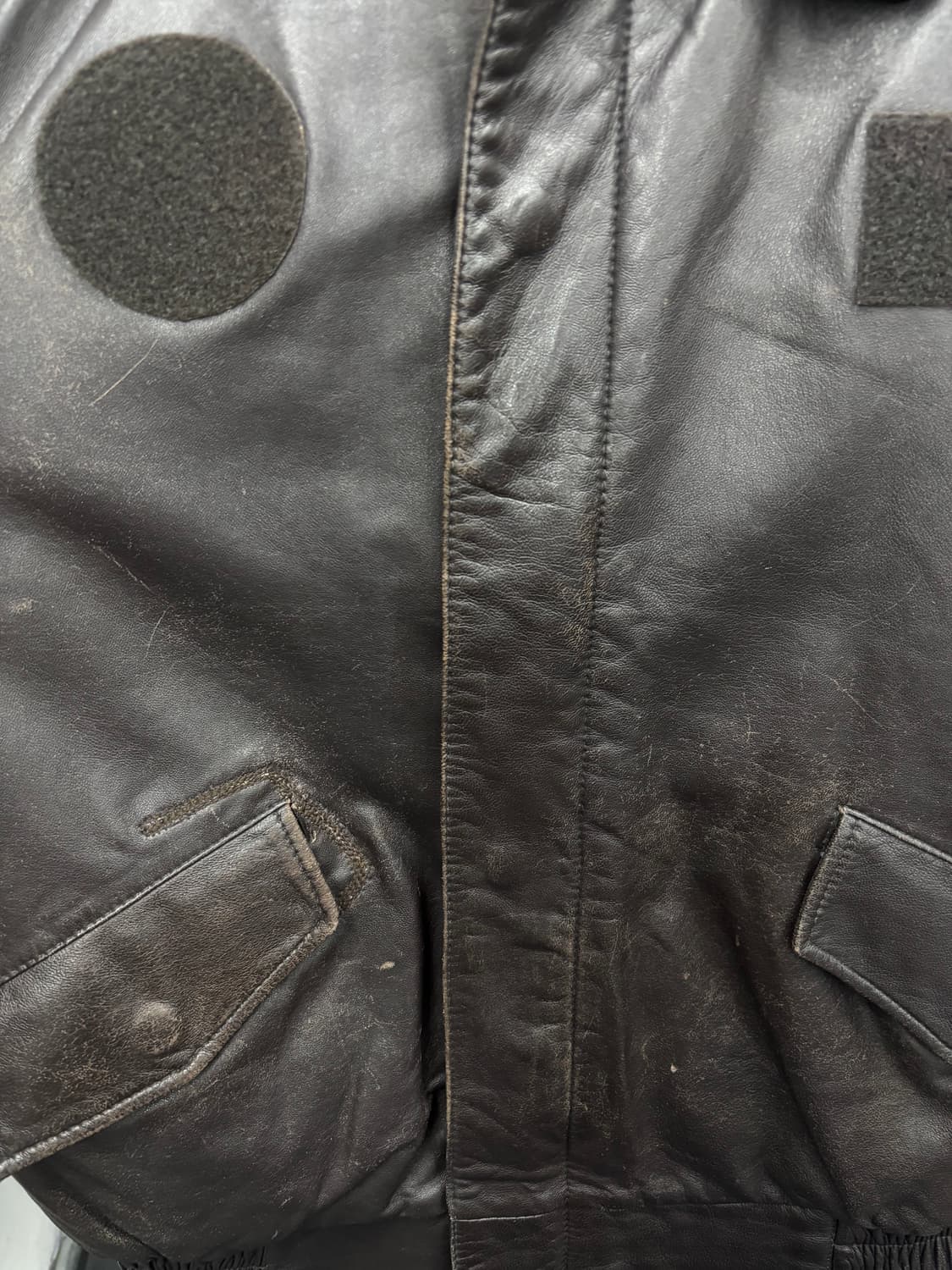 VTG 레더 봄버 자켓 상품이미지6