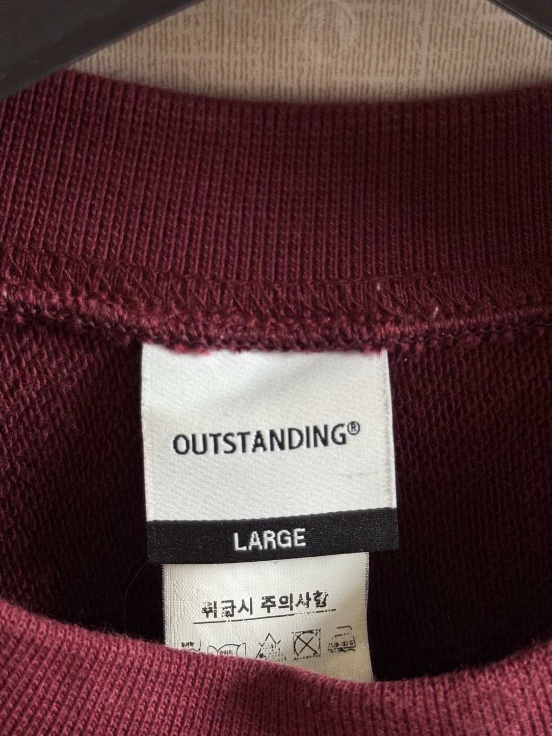 아웃스탠딩 / V.S.C SWEAT(VERMONT)_WINE / L 상품이미지2