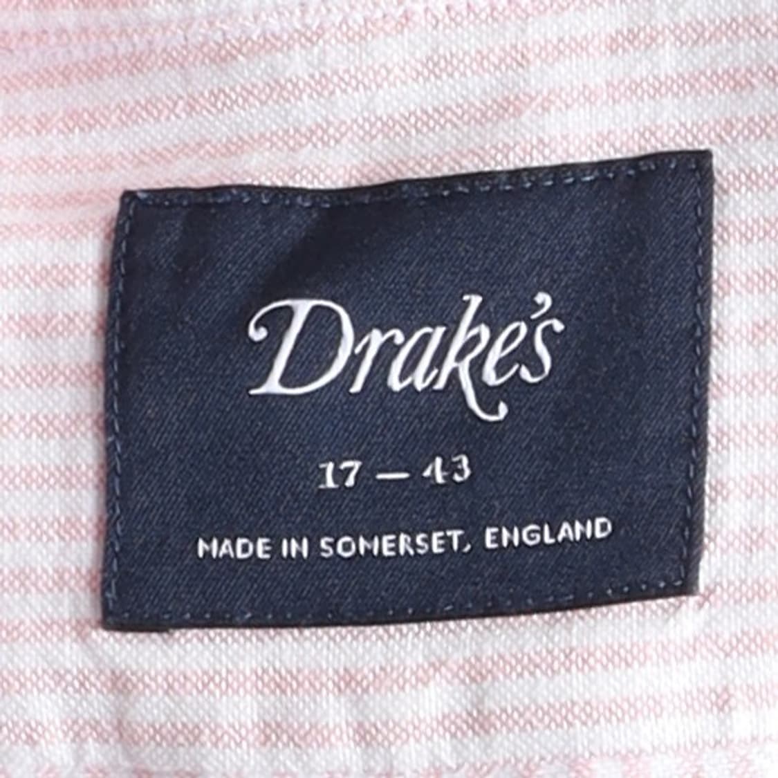 드레익스 Drake's Stripe Cotton Shirt 상품이미지7