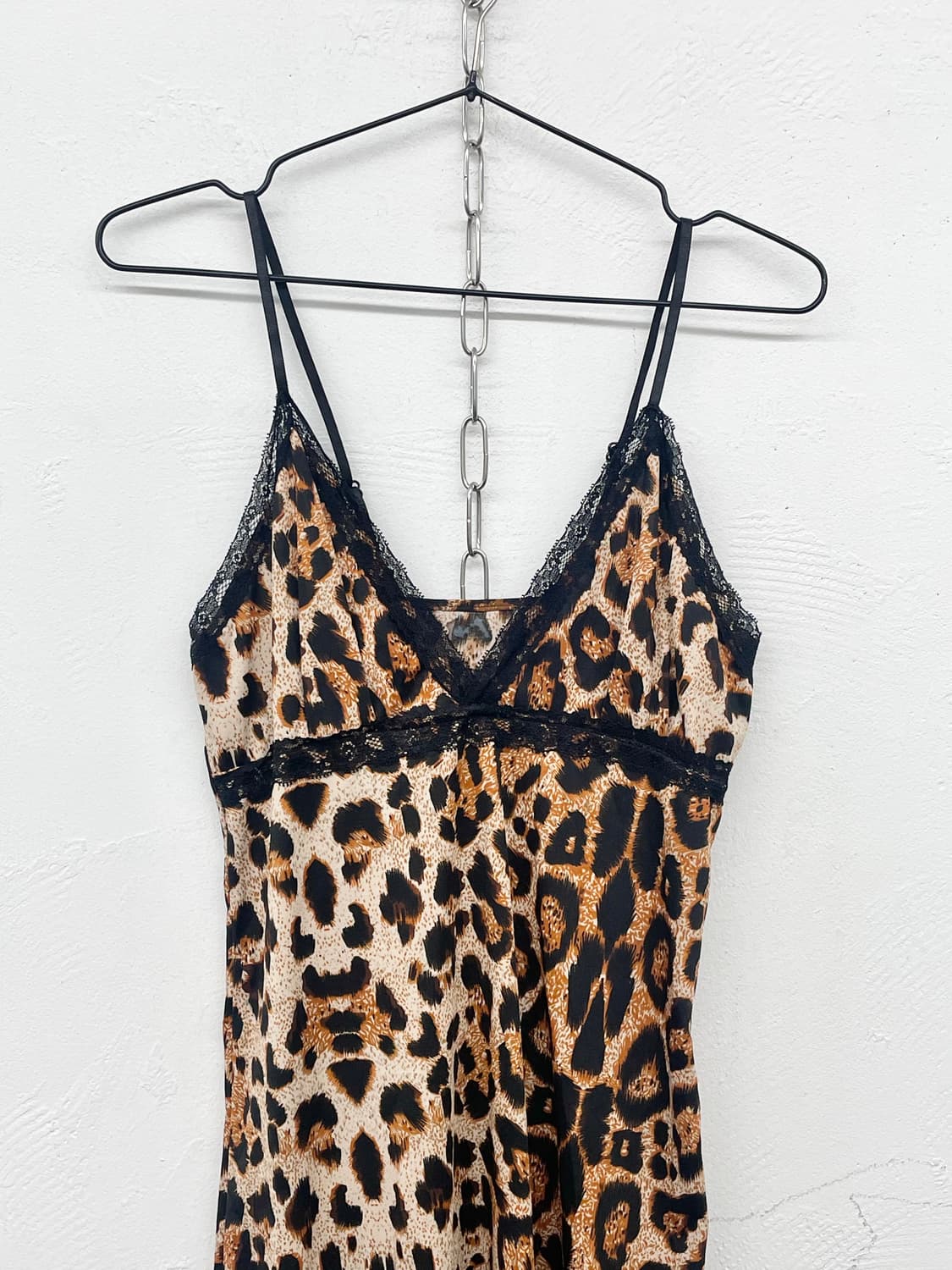 갸루 레오파드 트임 레이스 슬립ㅌ 상품이미지5