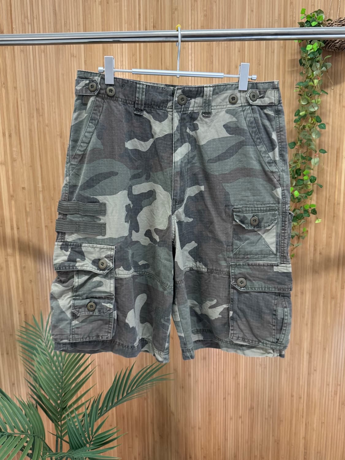 빈티지 카모 카고 반바지 상품이미지2