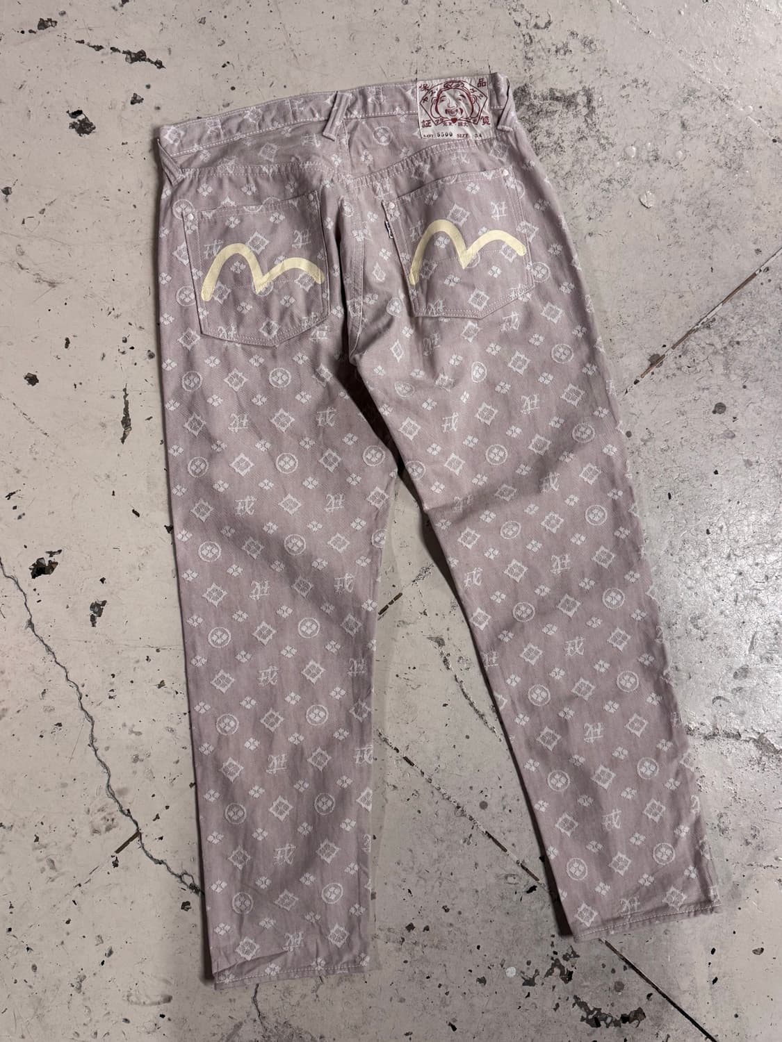 에비수 재팬 다이콕 모노그램 데님팬츠  상품이미지2