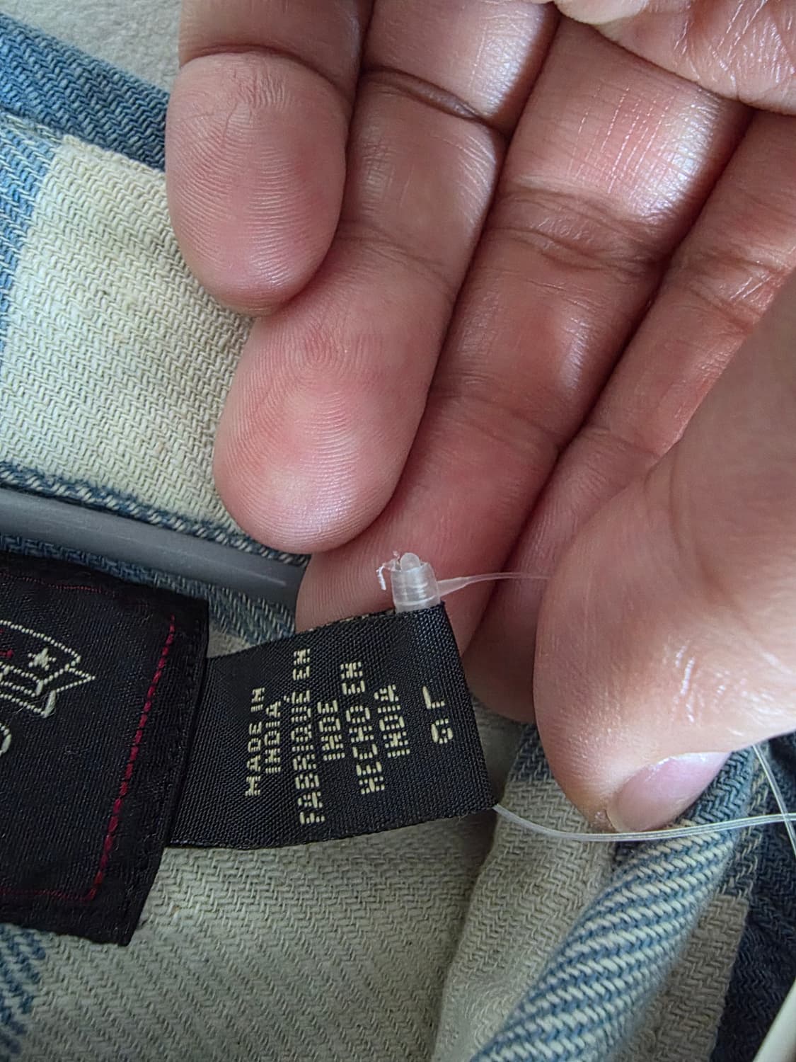 RRL 버팔로 웨스턴 플래드 콘초 셔츠[L] 상품이미지5