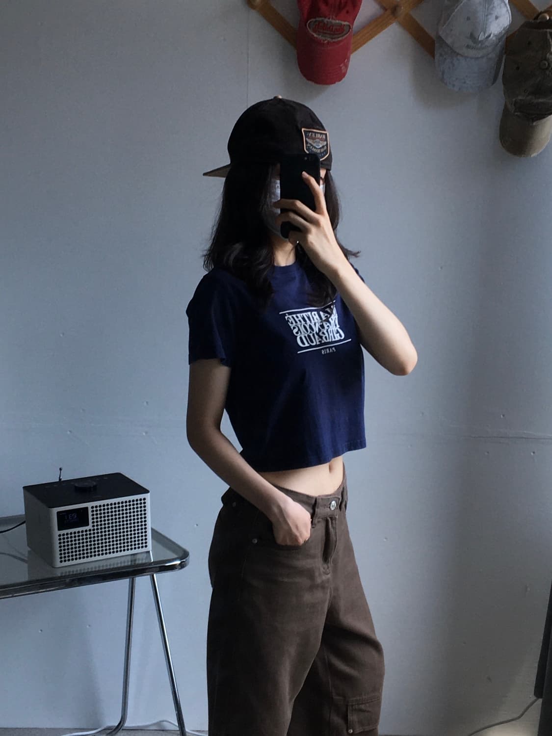 마리떼 중앙로고 라운드넥 반팔티 상품이미지1
