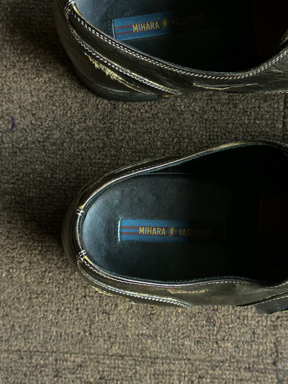 Mihara Yasuhiro 대미지 더티 드레스 슈즈 상품이미지9
