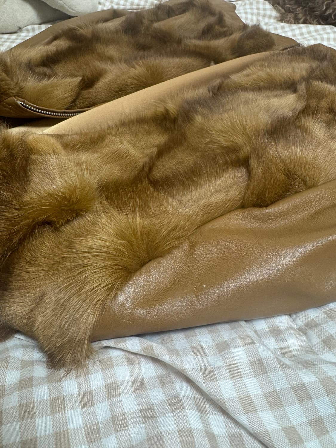 양가죽 폭스털 가죽자켓 상품이미지7