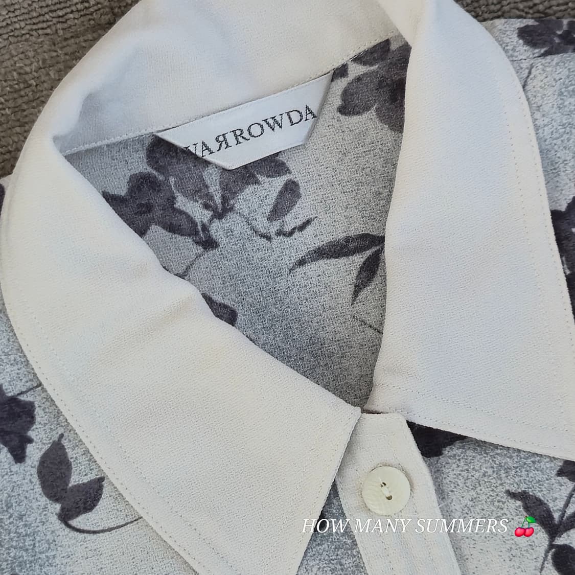 플라워 패턴 긴팔 블라우스 상품이미지2