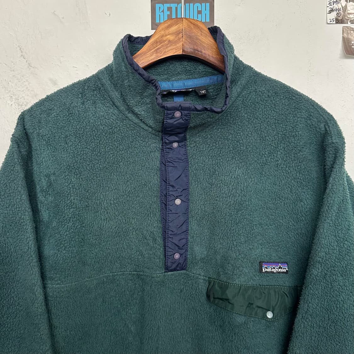 90‘s 파타고니아 신칠라 스냅티 ’딥그린/네이비‘ 상품이미지2