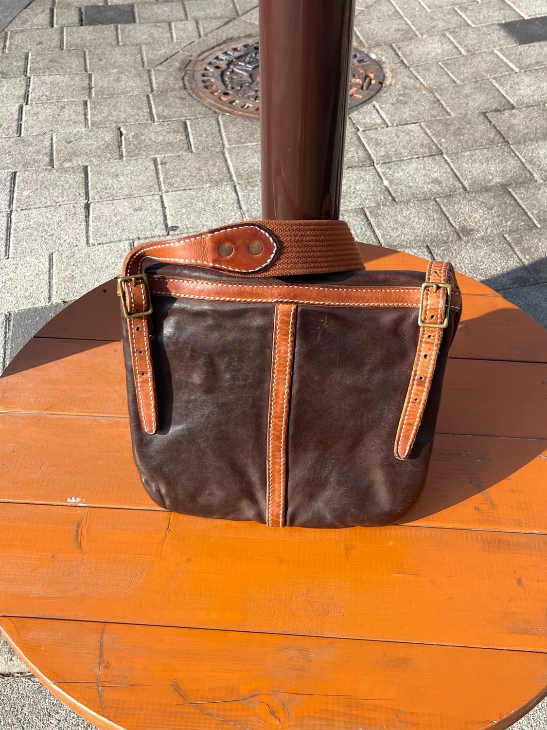 RRL 더블알엘 레더 크로스백  상품이미지2