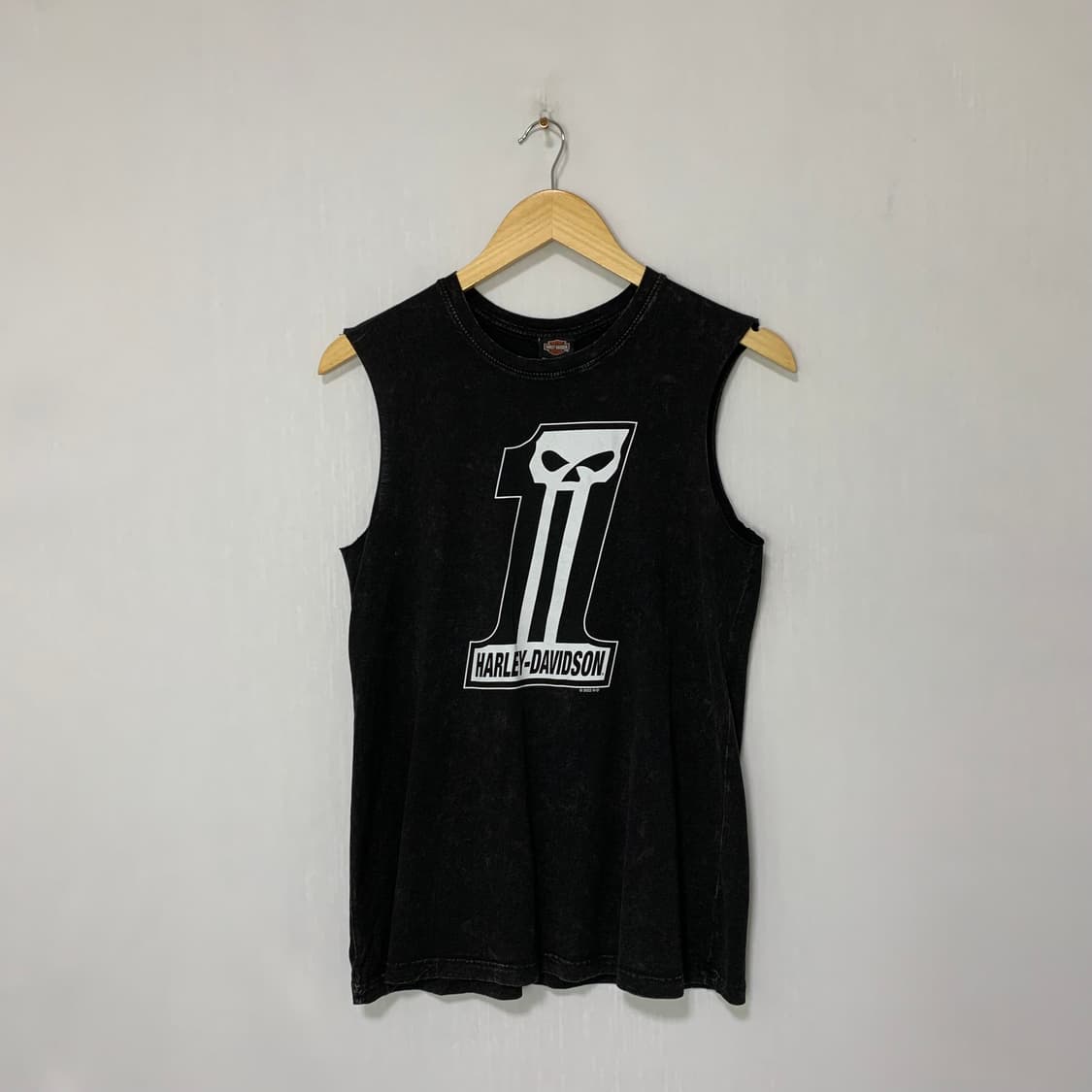 할리데이비슨 빈티지 블랙 나시 슬리브리스 M 상품이미지1