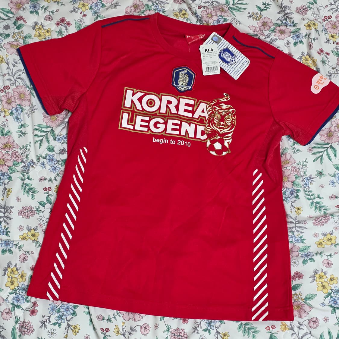 빈티지 2010 KFA 대한민국축구국가대표 e편한세상 레드유니폼반팔티셔츠 상품이미지1