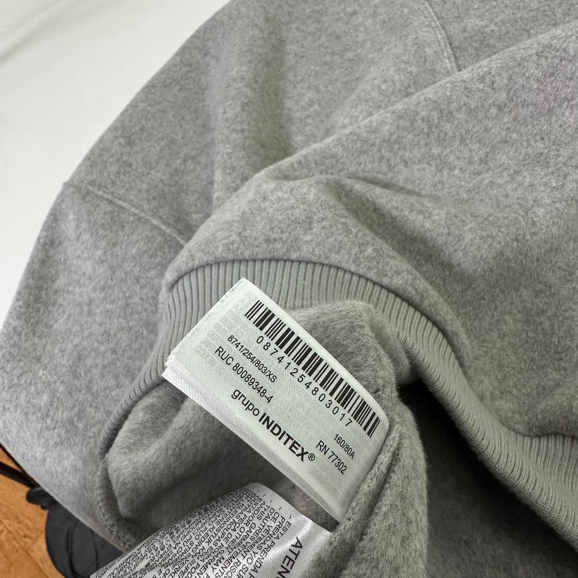 95-100 자라 그레이 빅포켓 블루종 상품이미지7