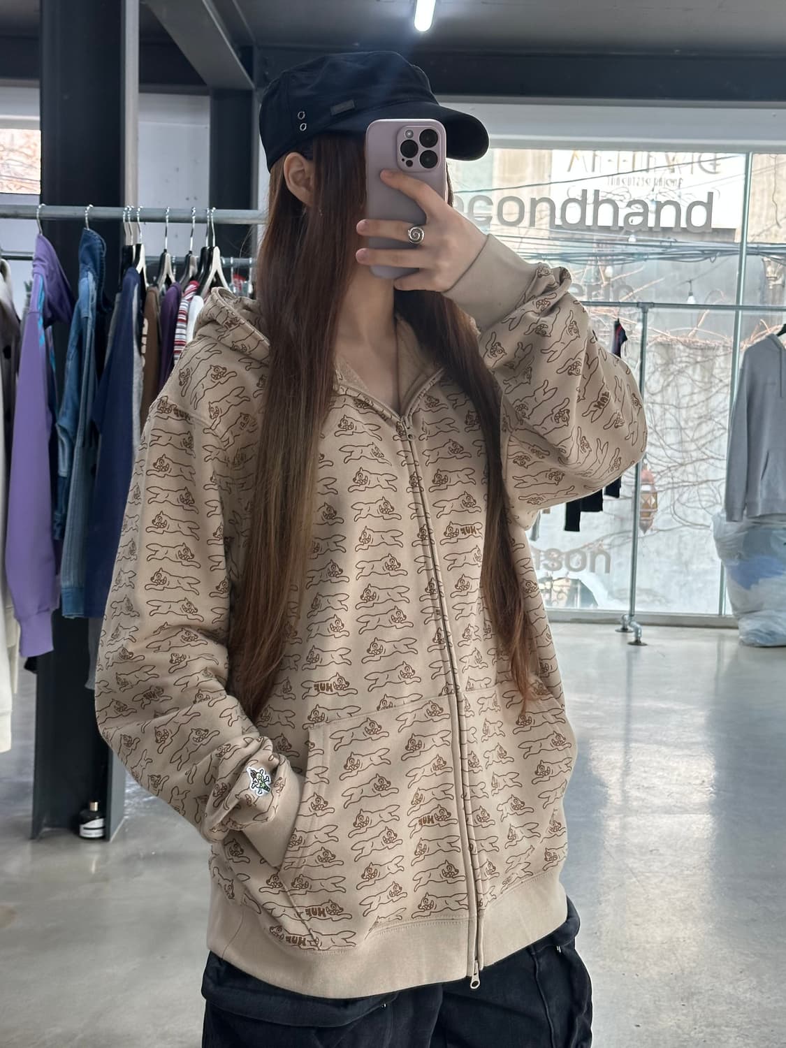 BBC Icecream x HUF 러닝독 풀 후드집업 상품이미지3