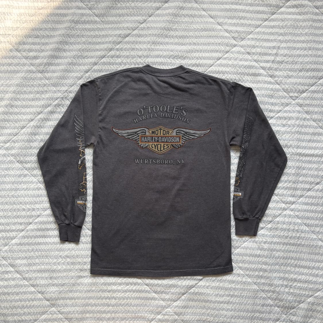 빈티지 할리데이비슨 라이트닝 롱슬리브 티셔츠 상품이미지2
