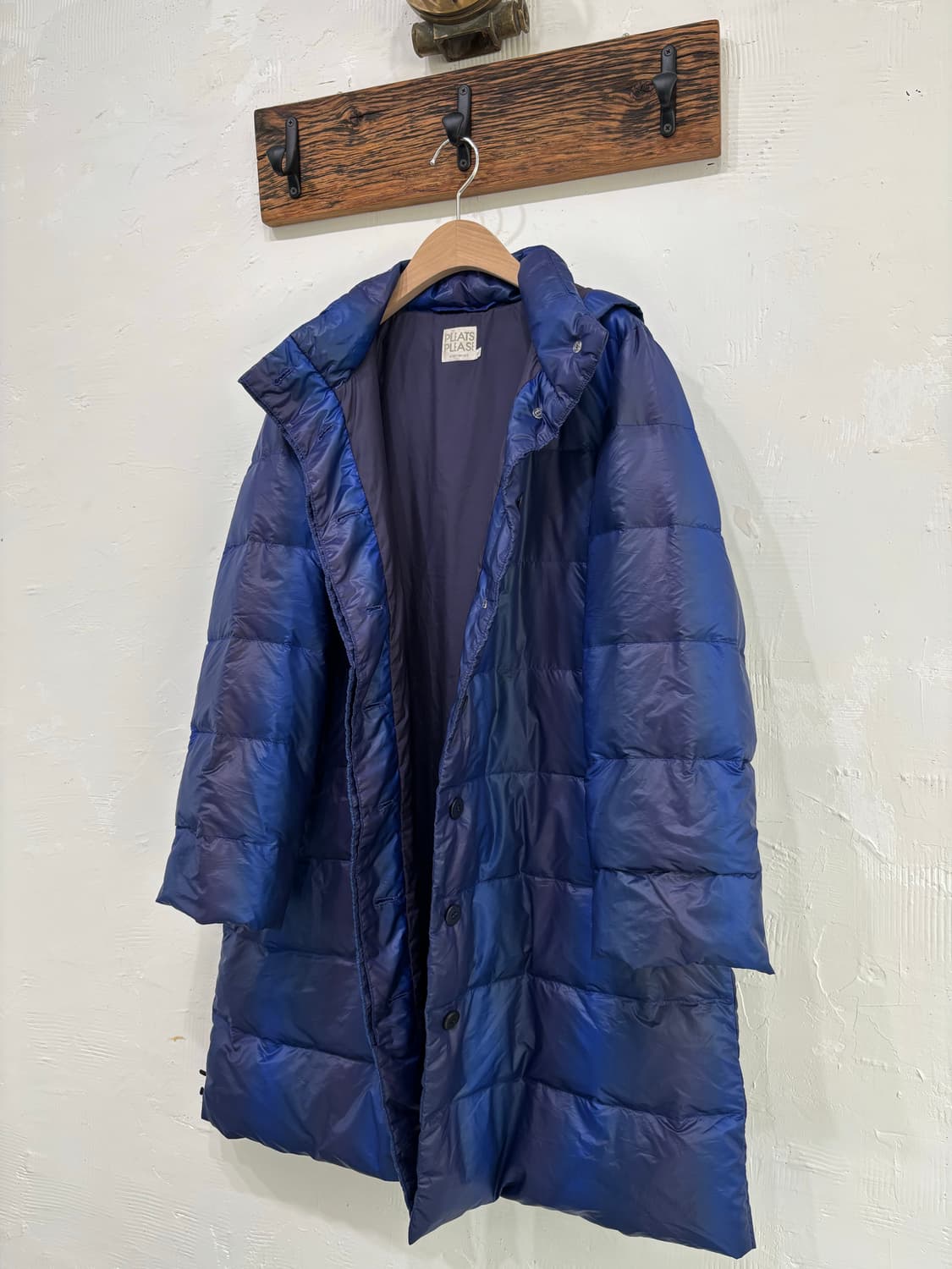 Pleats Please 플리츠플리즈 블루 타이다이 롱패딩 상품이미지1