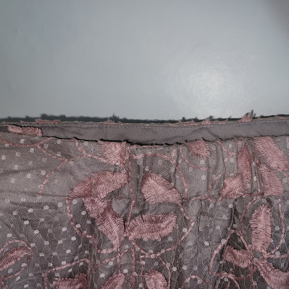 뮤트핑크브라운 도트 스커트 상품이미지4