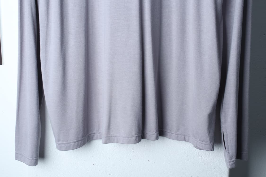 (L-XL) 아르반 긴팔티셔츠 새상품 무지 스판 그레이-H33450 상품이미지4