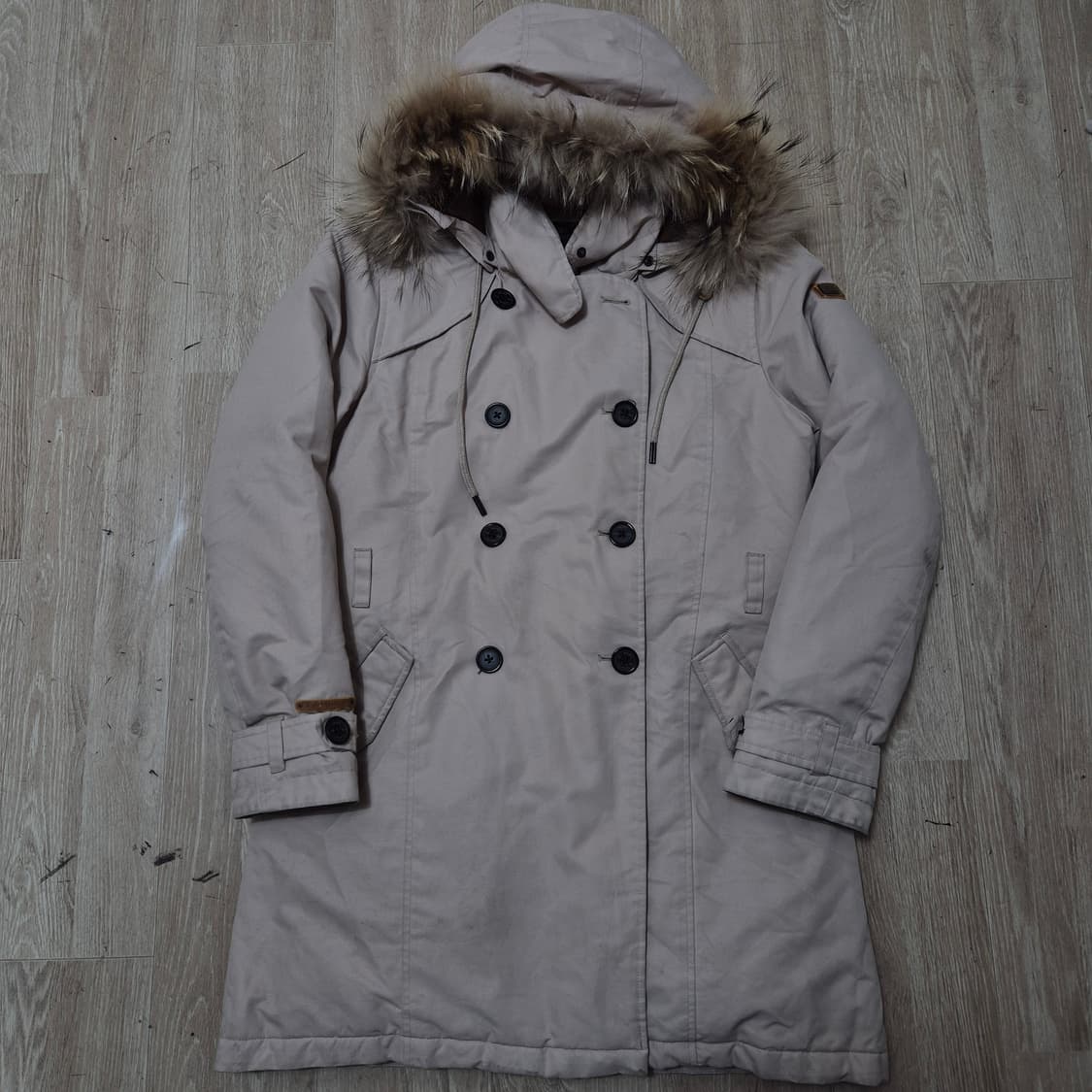 네파 트래벌 사이드와펜 덕다운 퍼후드 롱패딩 점퍼 L(100) 상품이미지1