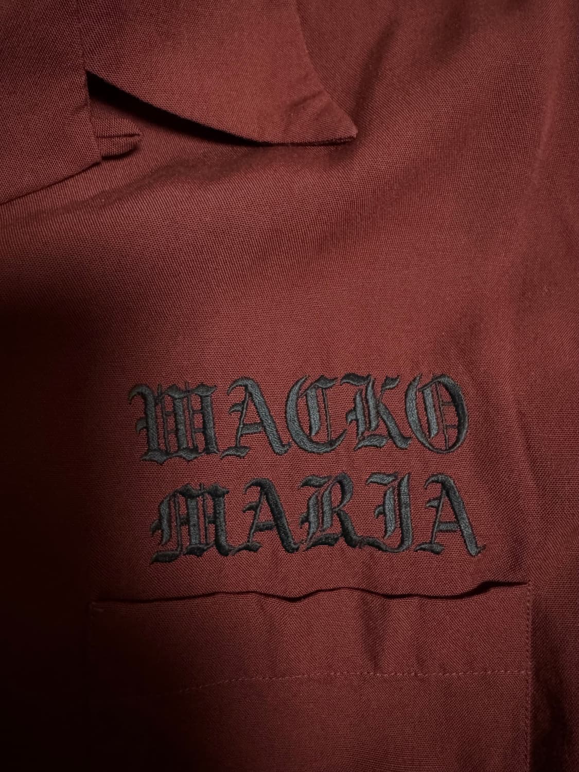 [M] 와코마리아 50s 셔츠 버건디 상품이미지6