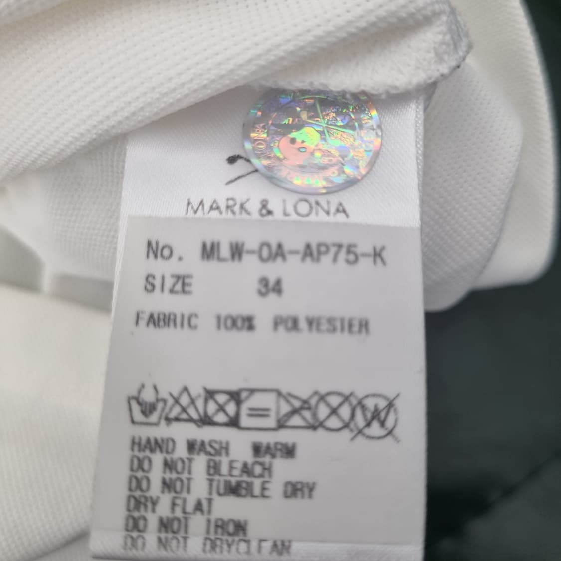 MARK & LONA 마크앤로나 화이트 반팔 폴로셔츠 상품이미지6