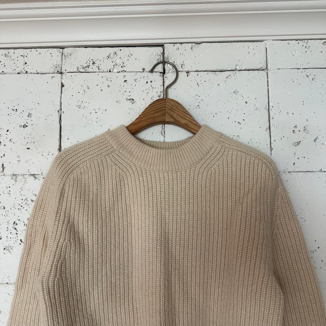 우먼free 파사드패턴 아이보리 니트 상품이미지2