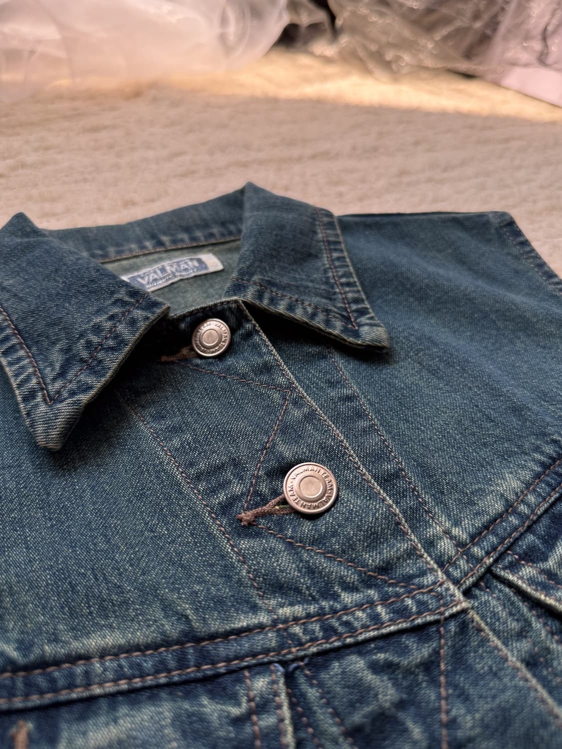 Buckle-washed Denim Vest 0149 상품이미지3