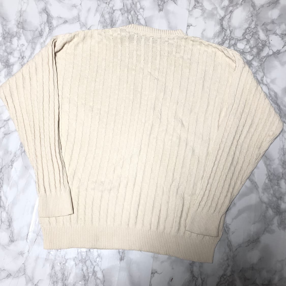 버버리 니트 남성용 케이블 아이보리 상품이미지3