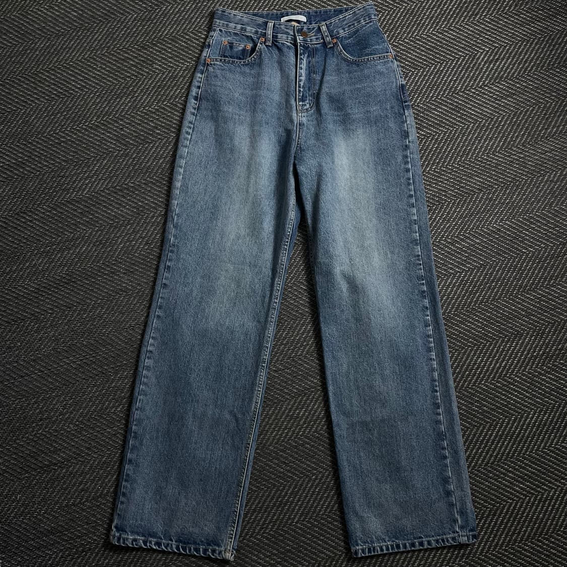 AHEAD 빈티지 와이드 워싱 데님 팬츠o 4560 상품이미지3