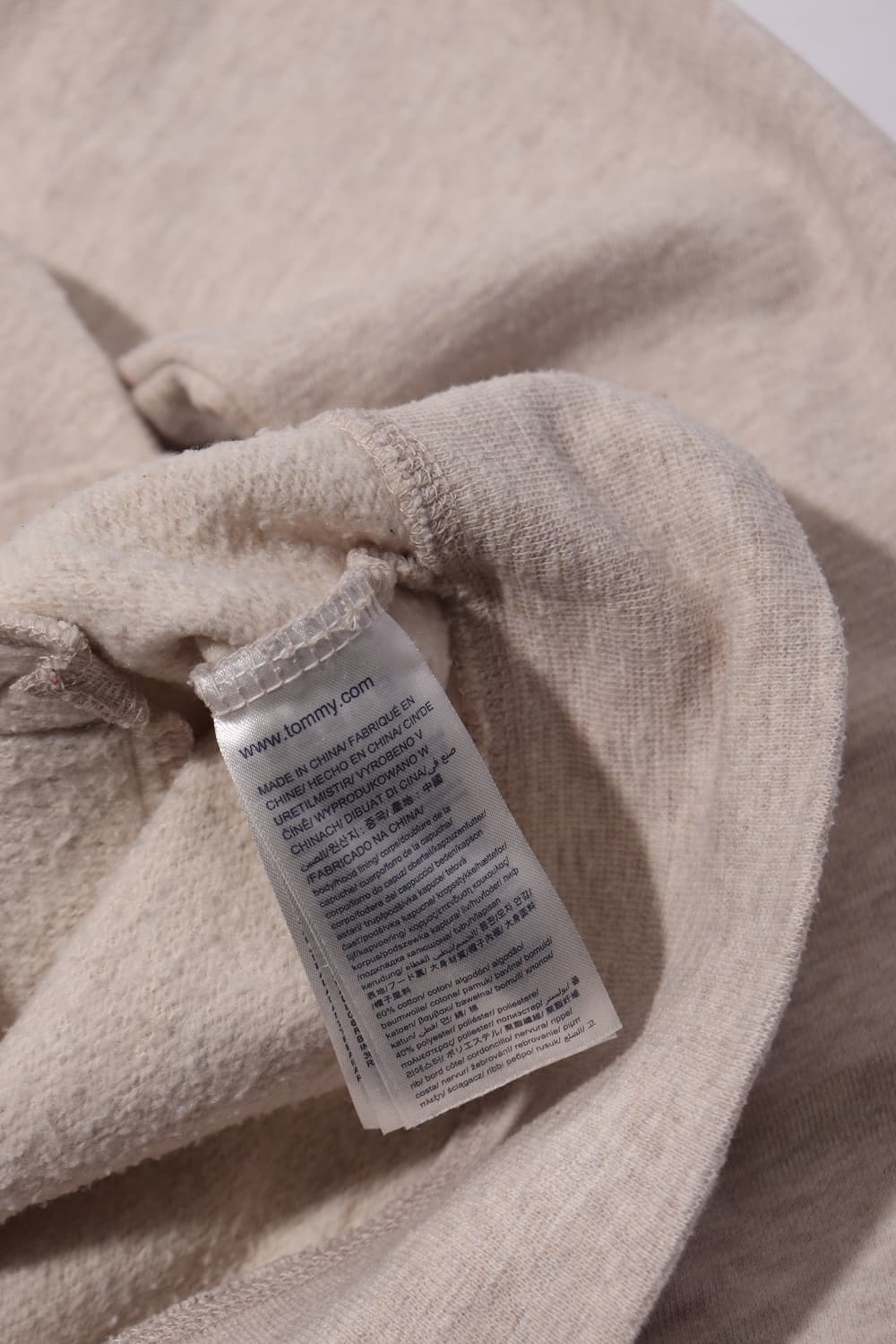 TOMMY HILFIGER DENIM 아이보리 후드 집업 size M 상품이미지6