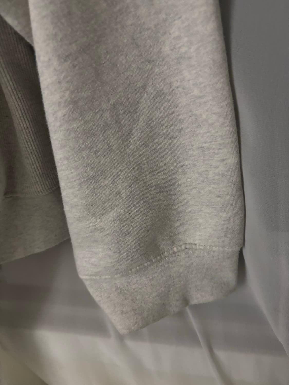 챈스챈스 멜란지 오버사이즈 기모 후드 M 하성운 착용 상품이미지10