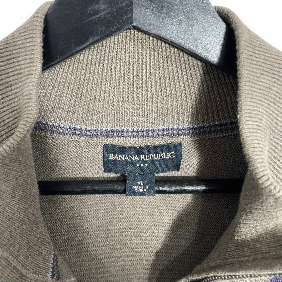 바나나리퍼블릭 패턴 니트 집업 상품이미지4