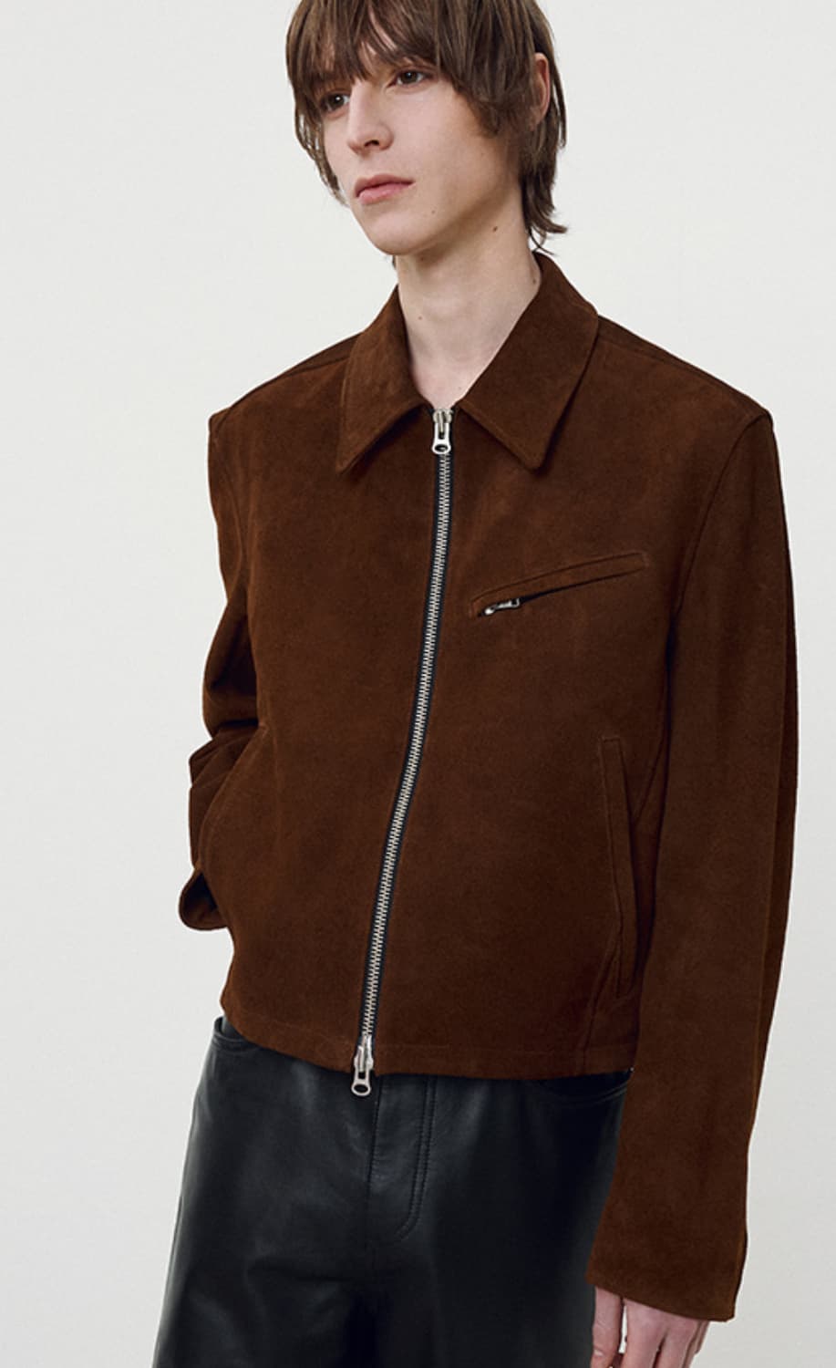 [새상품급] Calf Suede Detroit Blouson Jacket 상품이미지1