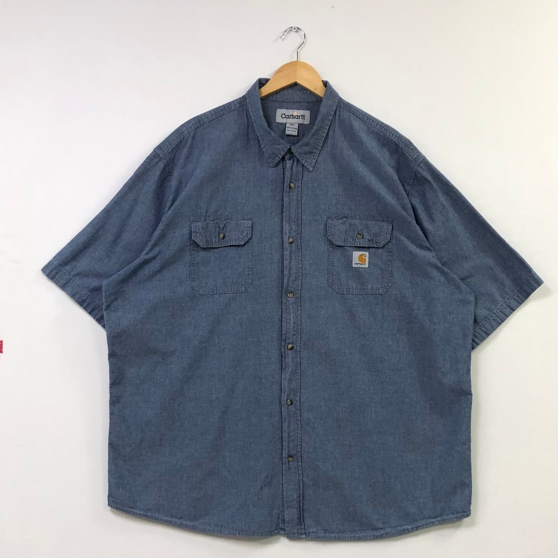 Xxl 칼하트 샴브레이 데님 셔츠 상품이미지2