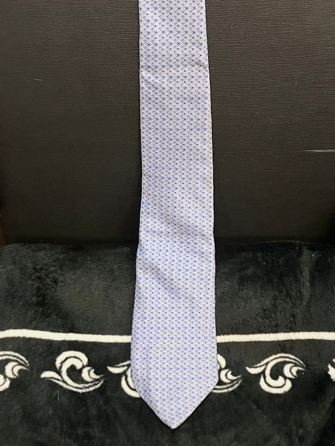 살바토레 페라가모 실크 넥타이 블루 #csz3207 상품이미지2