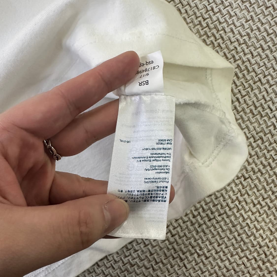 M 타미힐피거 스펠링 로고 반팔티 0330D 상품이미지3