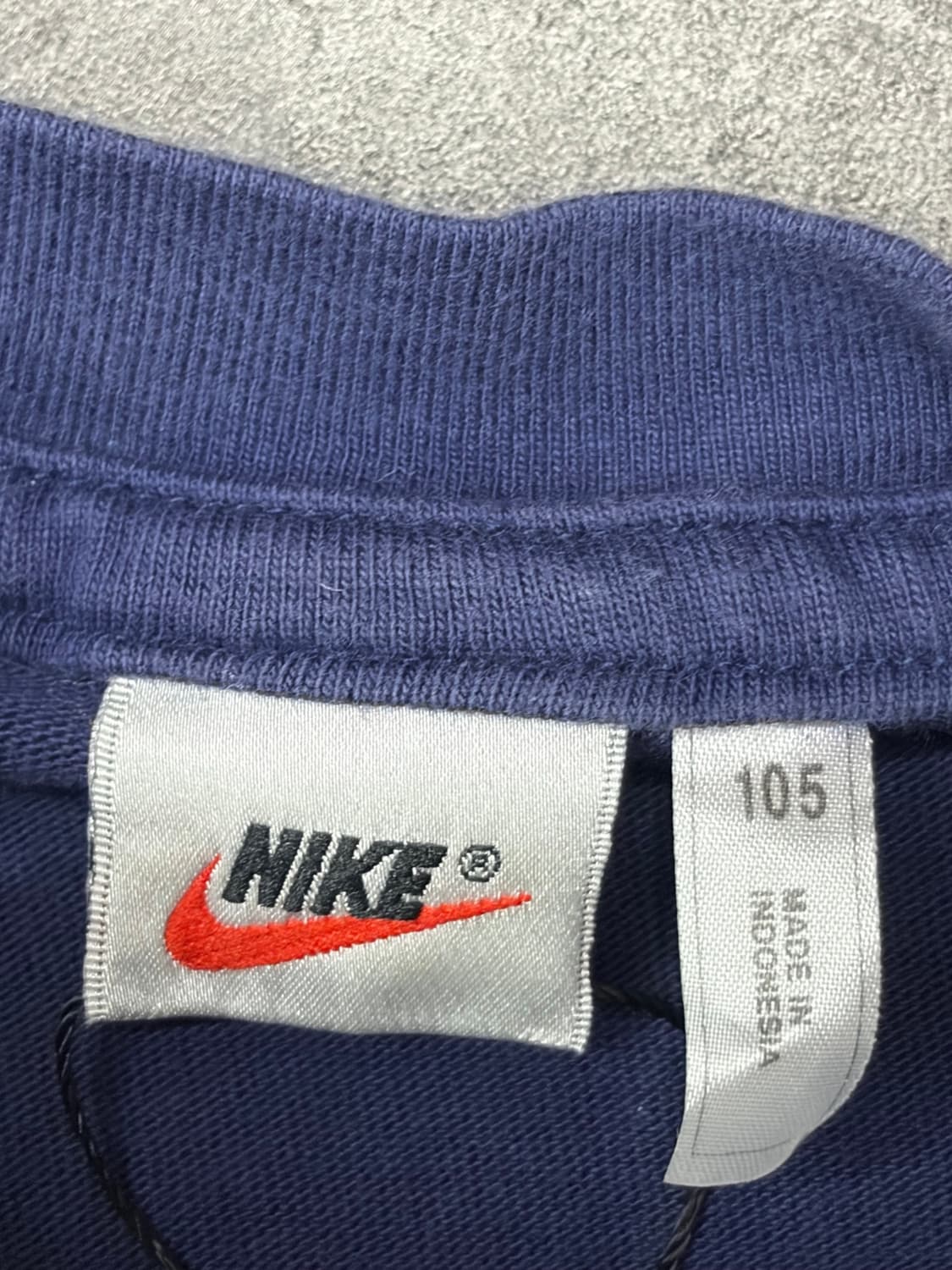 90s 나이키 스펠아웃 반팔티 네이비 상품이미지6
