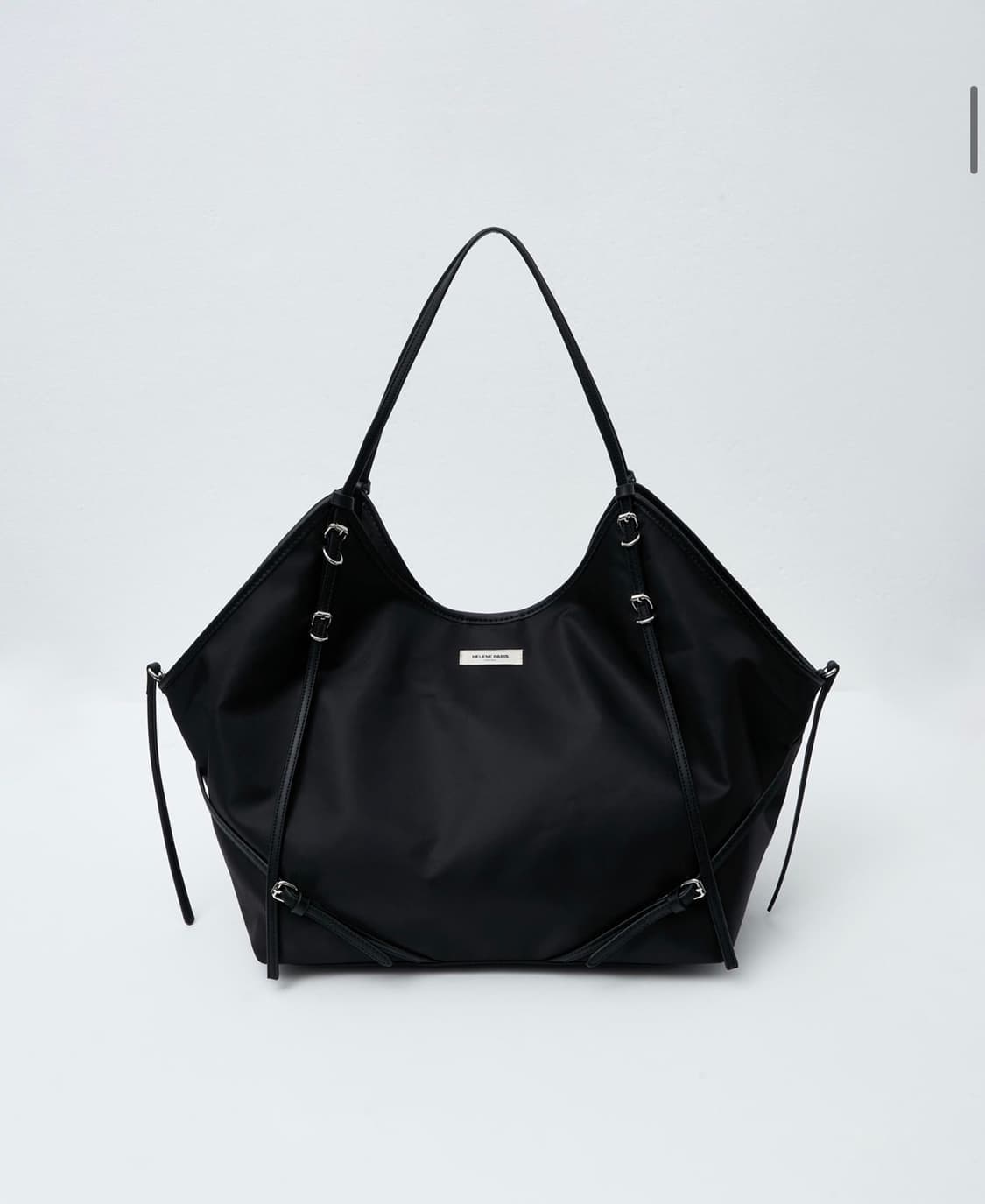 헬레네파리스 코니 벨티드 빅 숄더백 나일론 블랙 상품이미지1
