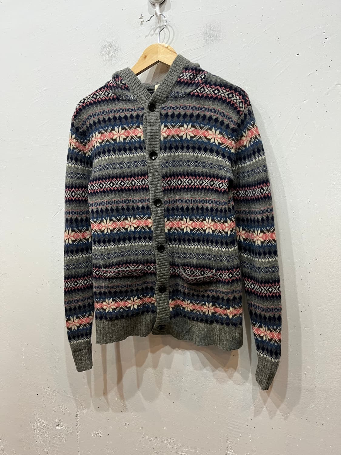 유나이티드 애로우즈 퓨어울 노르딕 후디 가디건 우먼즈 상품이미지1