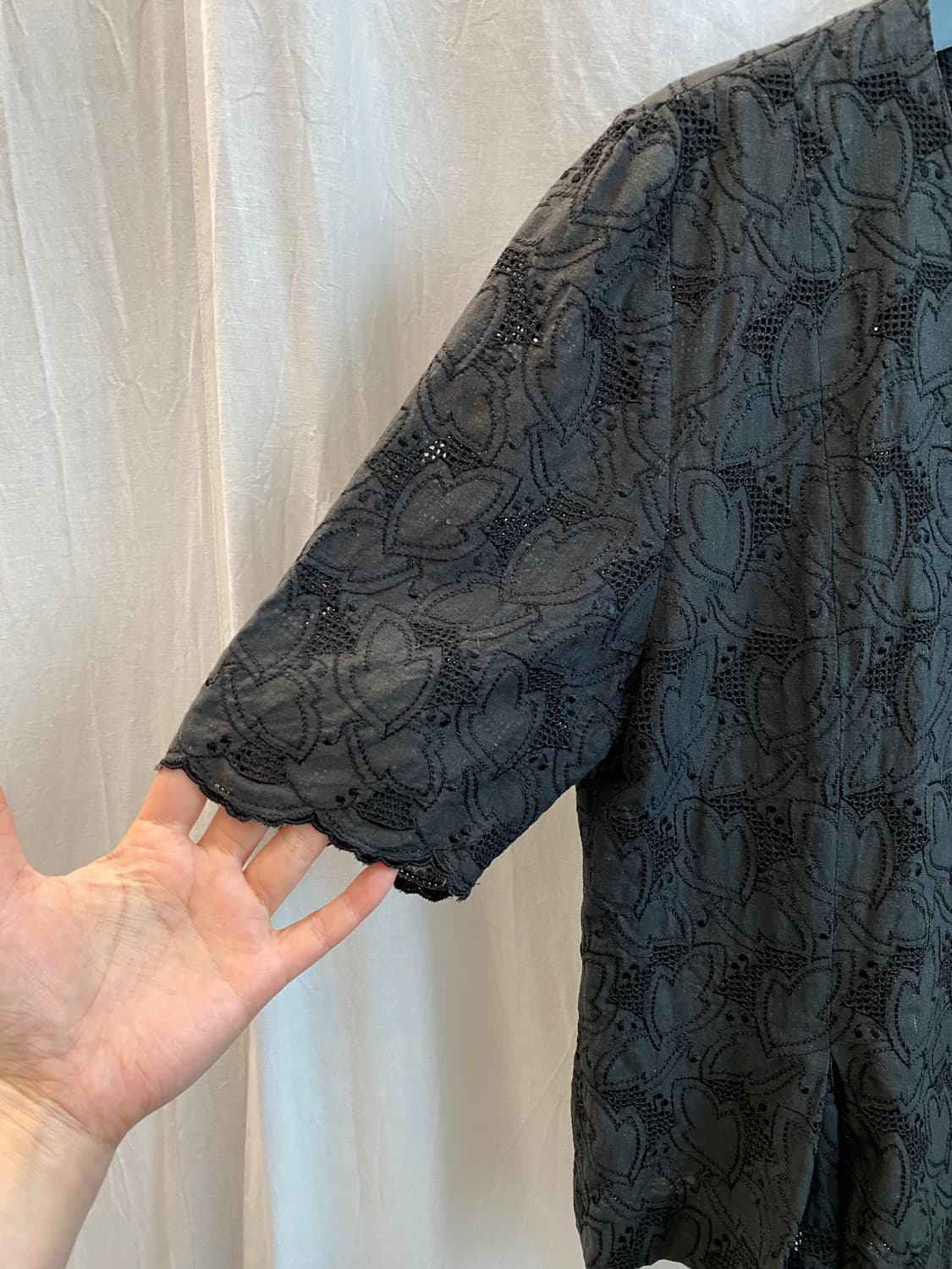 블랙 반팔 자켓(M) 상품이미지7