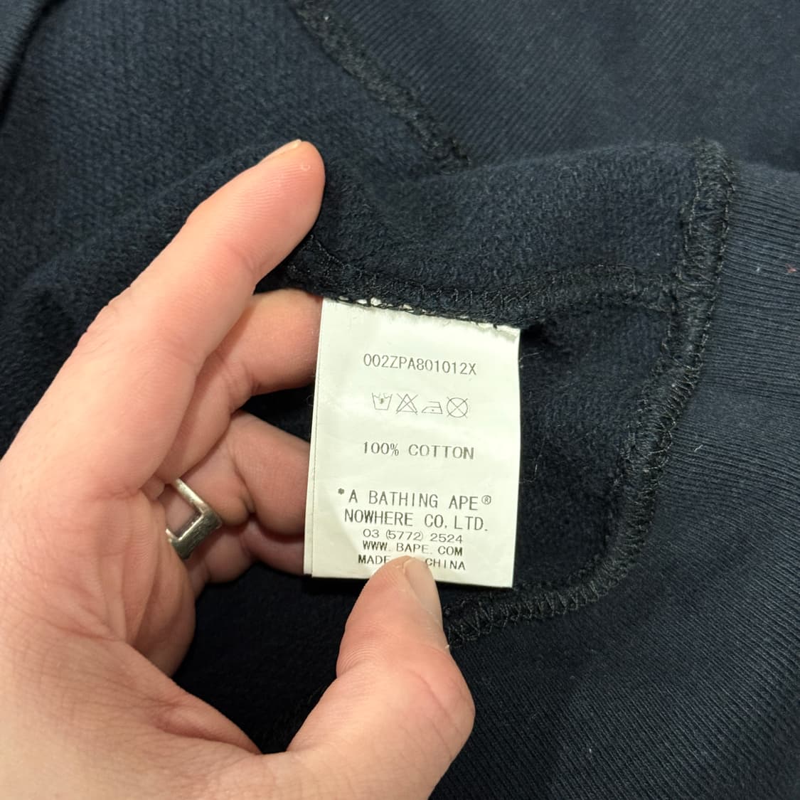 정품 베이프 OG 베이비 마일로 본 스플릿 스컬 야광 집업 후디 상품이미지8