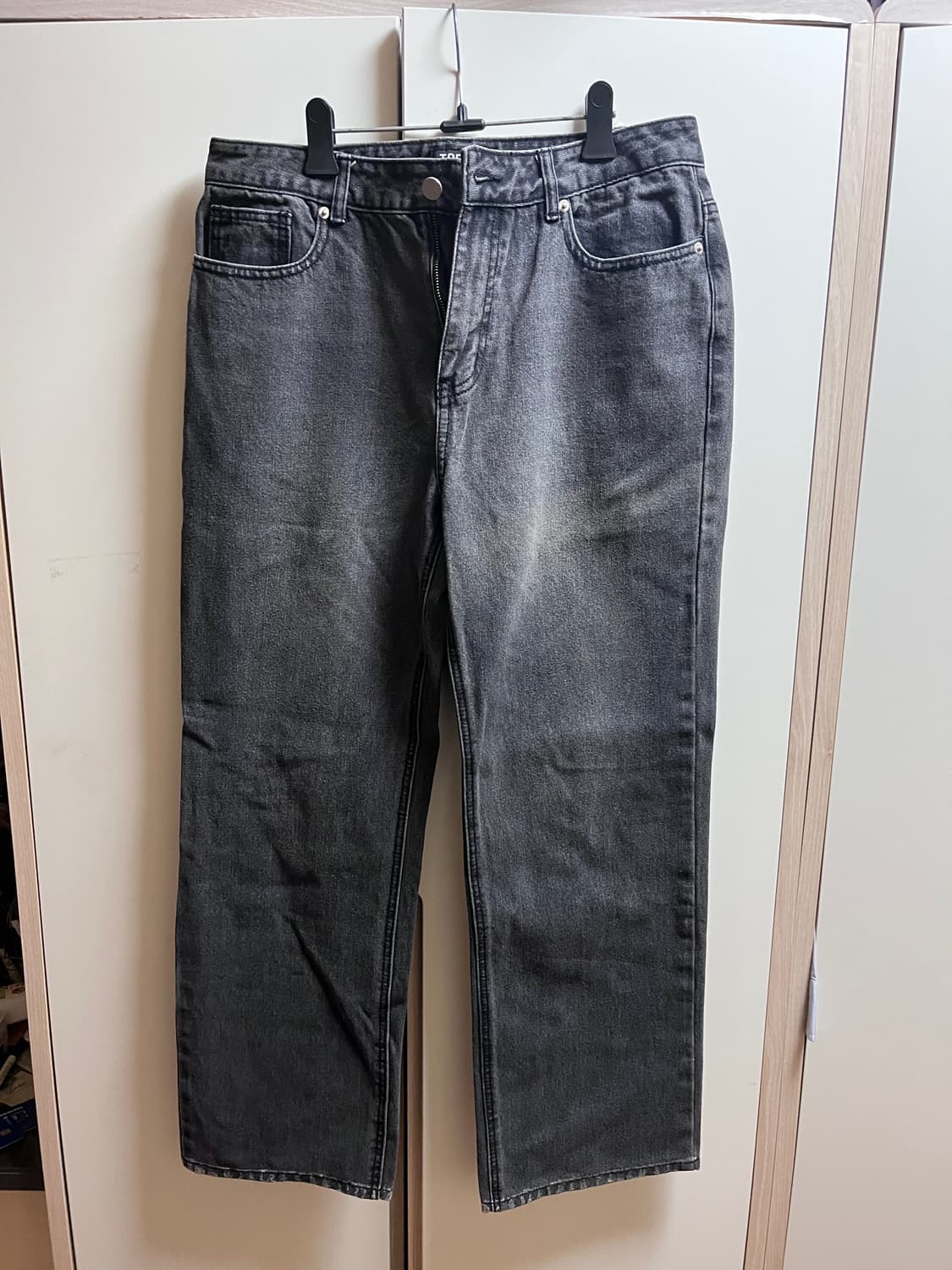 와이드 청바지 L(30~31) 진회색 상품이미지1