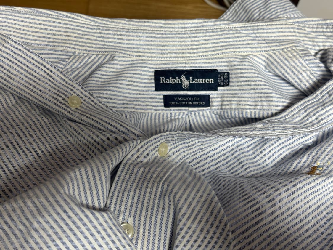 [야머스]폴로 랄프로렌 블루 스트라이프 셔츠 팝니다 상품이미지3
