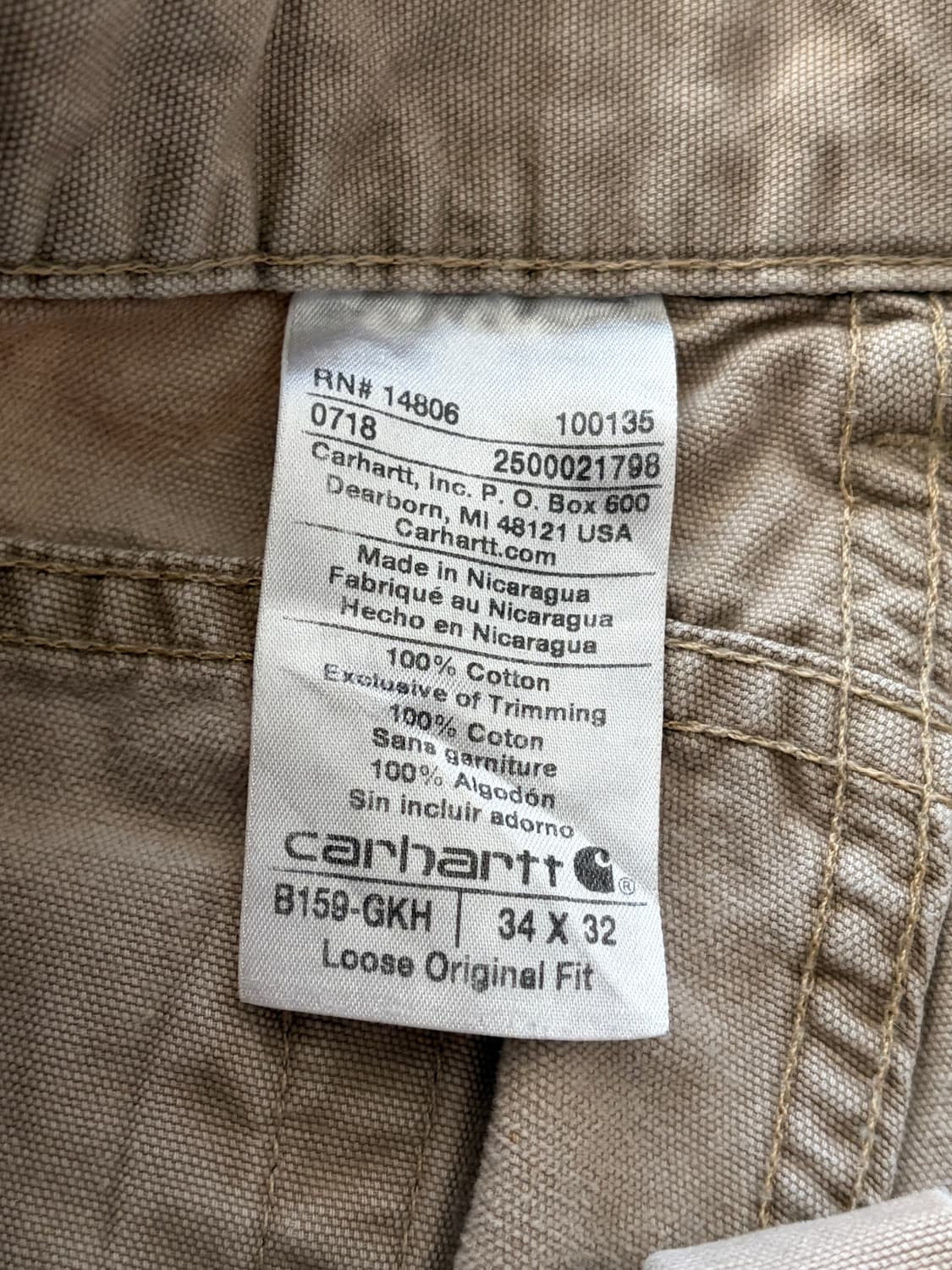 carhartt 칼하트 워크웨어 싱글니 페인팅 베이지 32 상품이미지7