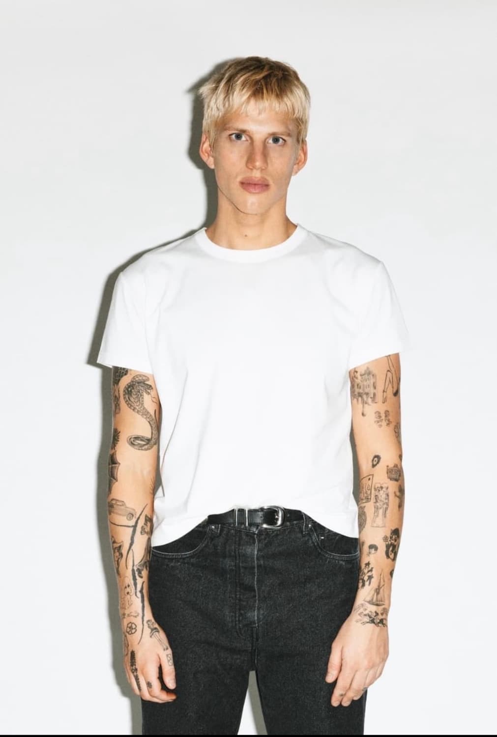 캘리포니아 아트 베이비 티셔츠 흰색 상품이미지1