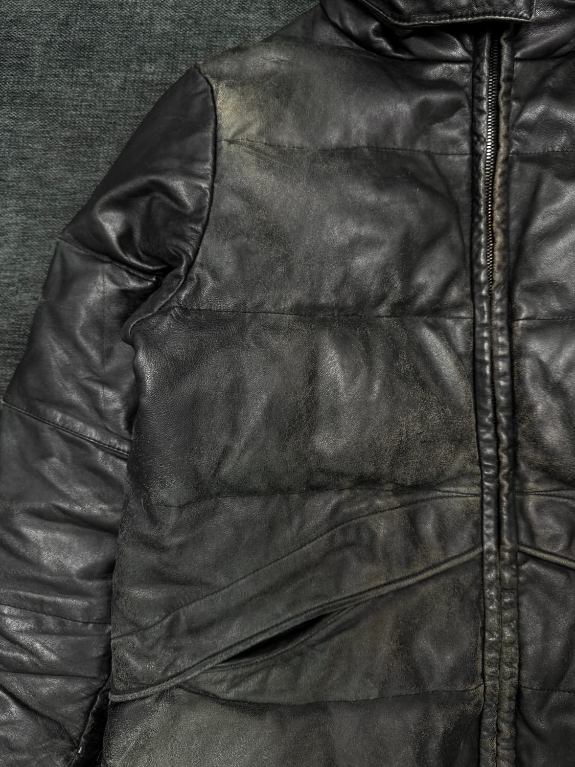 united arrow 레더 다운 푸퍼 상품이미지4