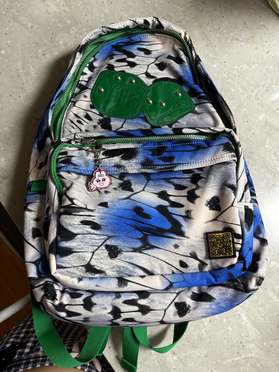 Butterfly Applique Backpack Blue 백팩 상품이미지7