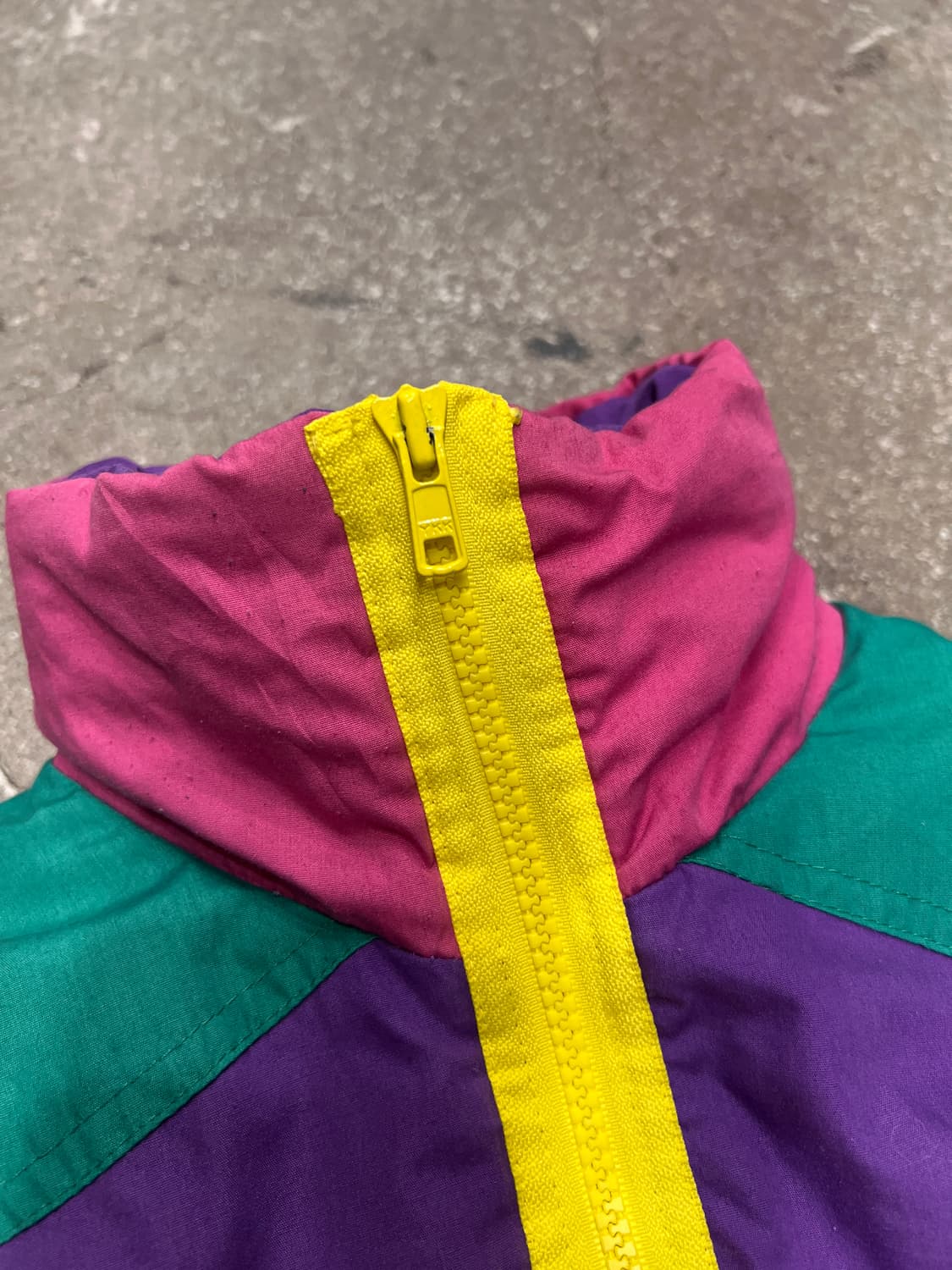 90‘s 컬러블럭 스키 오버롤 상품이미지4