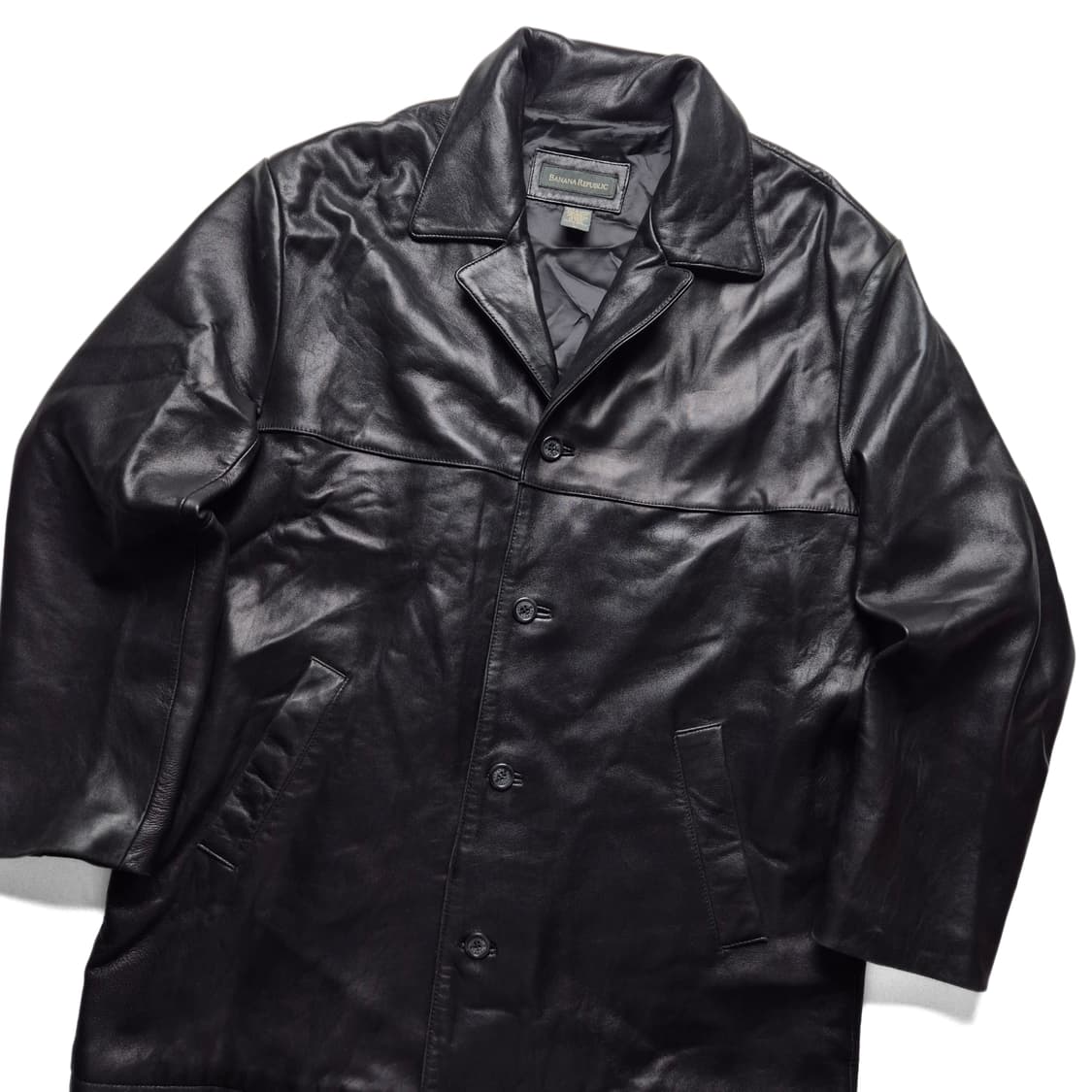 [L] 올드 바나나리퍼블릭 레더 카코트 상품이미지1