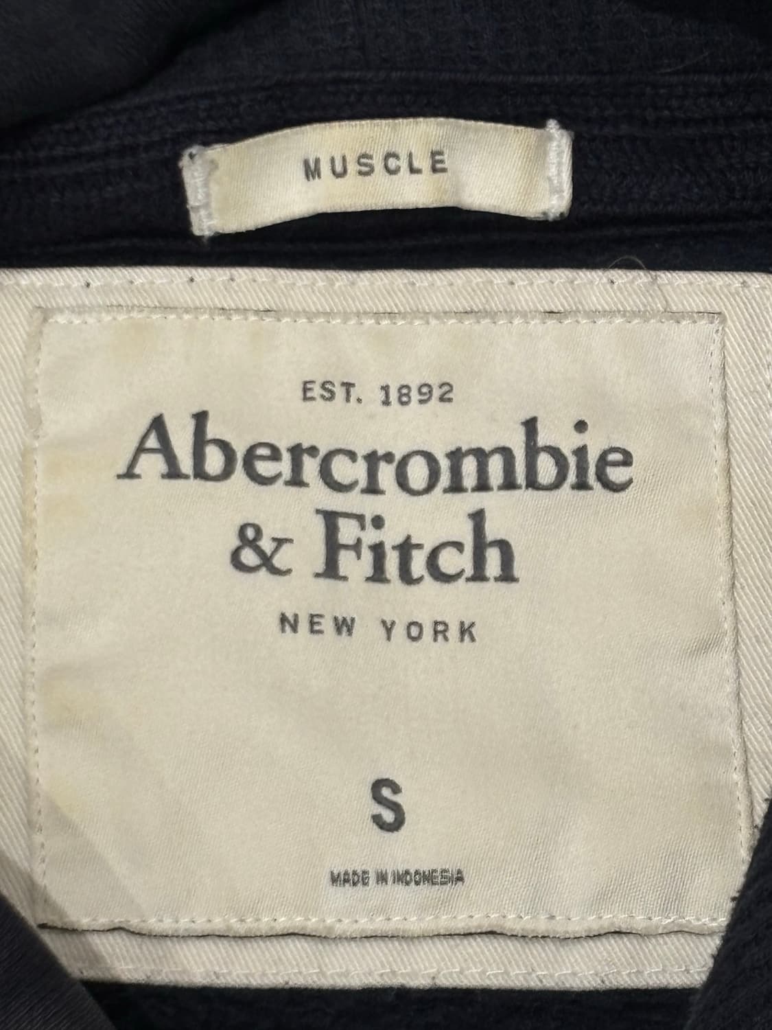 아베크롬비 블랙 사이드로고 후드 상품이미지6